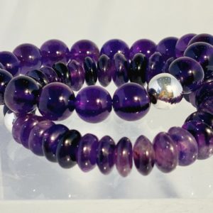 Amethyst, Armband, Uruguay, Brasilien, Kugeln, Scheiben