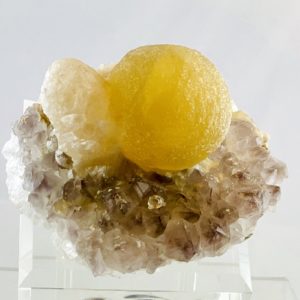 Apophyllith mit Fluorit Kugel, Jalgaon, Indien