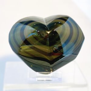 Herz, Briefbeschwerer, Regenbogenobsidian