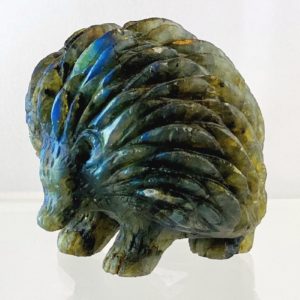 Igel, Steinfigur, Labradorit, Tierfigur