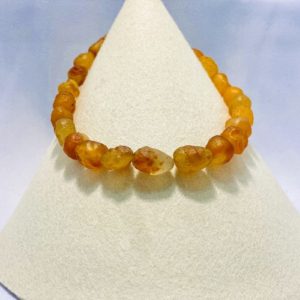 Edelsteinkette Karneol, natur, Flussnuggets! Mongolei-Tibet