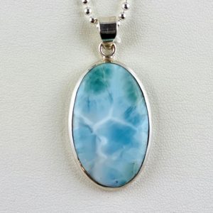 Edelsteinanhänger Larimar, Larimaranhänger, Karibik