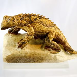 Leguan, Eidechse, Steinfigur