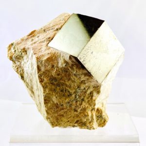 Pyrit, Pyrit Würfel in Mergel, Spanien