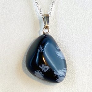 Schneeflockenobsidian, Steinanhänger