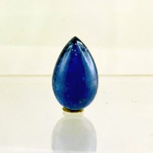 Tansanit, Tropfentansanit, Cabochon, 16,79, Edelsteine