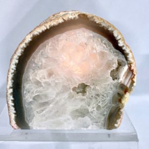 Teelichthalter, magisches Licht, Achatdruse, Brasilien