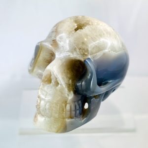 Totenkopf, Totenschädel, Achat, Steinfigur