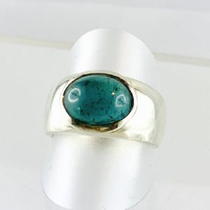 Edelsteinring Indigolith, blauer Turmalin Ring