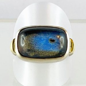 Edelsteinring Labradorit, Ring Silber