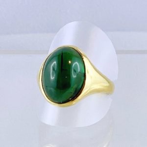 Edelsteinring Turmalin Ring, Gold Handarbeit, wunderschöne Steinfarbe